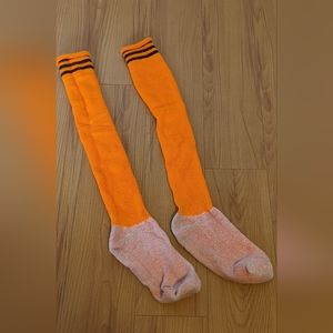 Bright Orange Soccer Socks - One Size